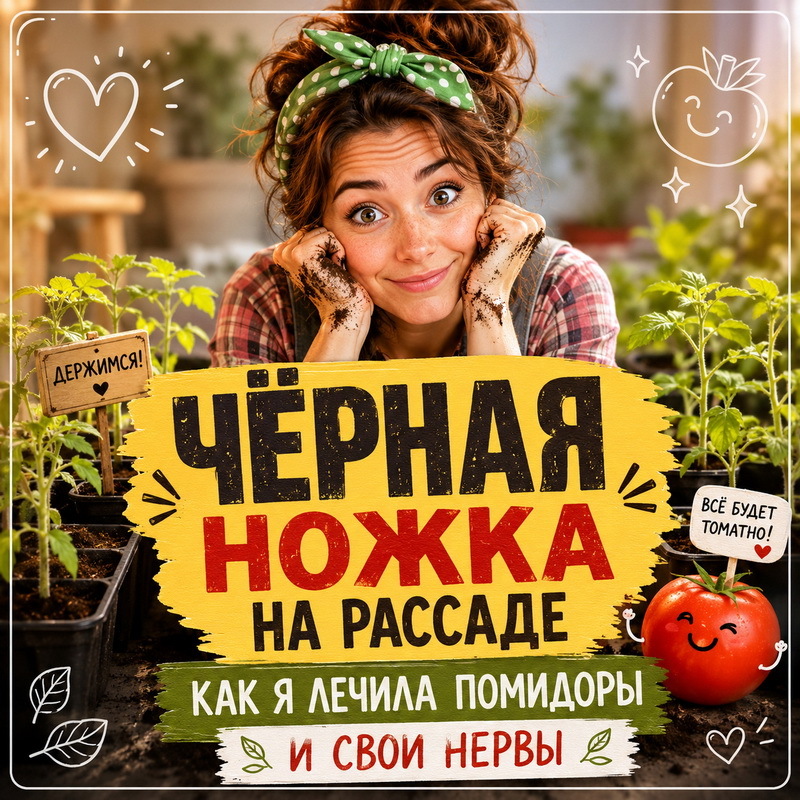 Рассадный апокалипсис: Чёрная ножка на рассаде: как я лечила помидоры и свои нервы