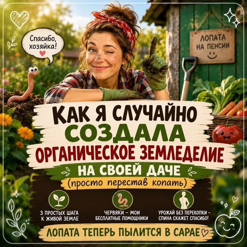 Как я перекопала огород вместе с червями (и почему теперь не копаю вообще)