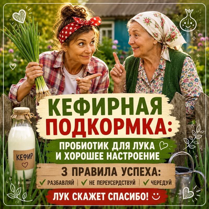 Кефир для лука: почему у меня самые зелёные перья в посёлке