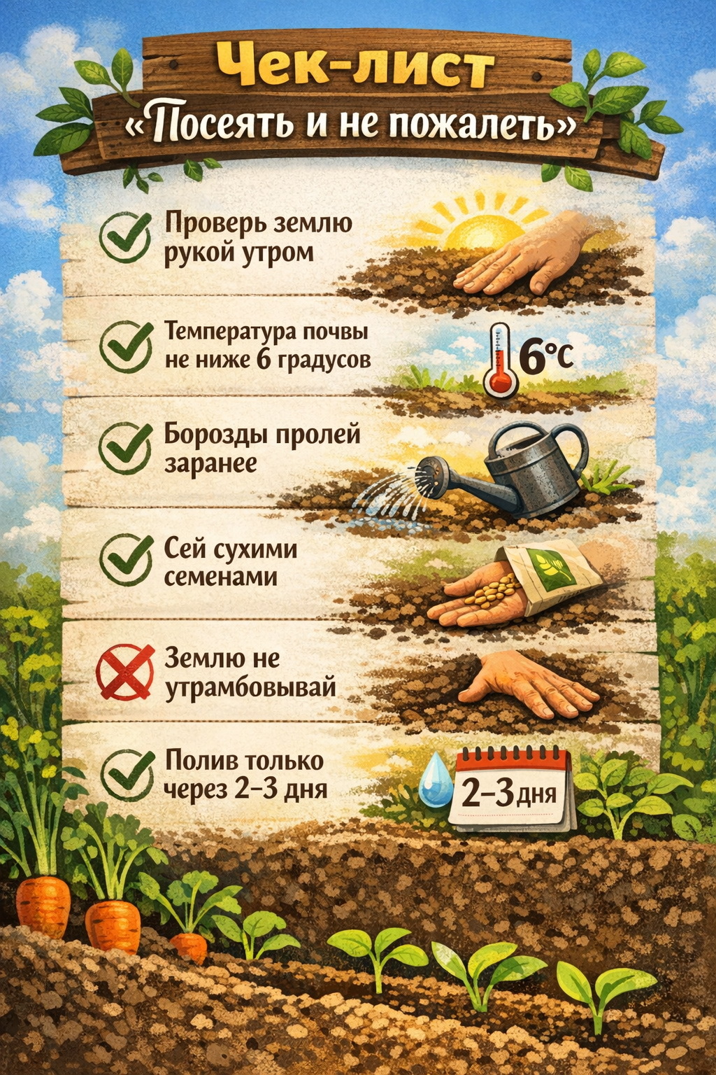 Дачный посев семян по приметам