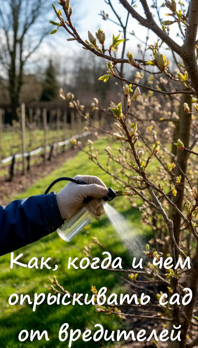 Обработка сада весной &mdash; безопасно и эффективно