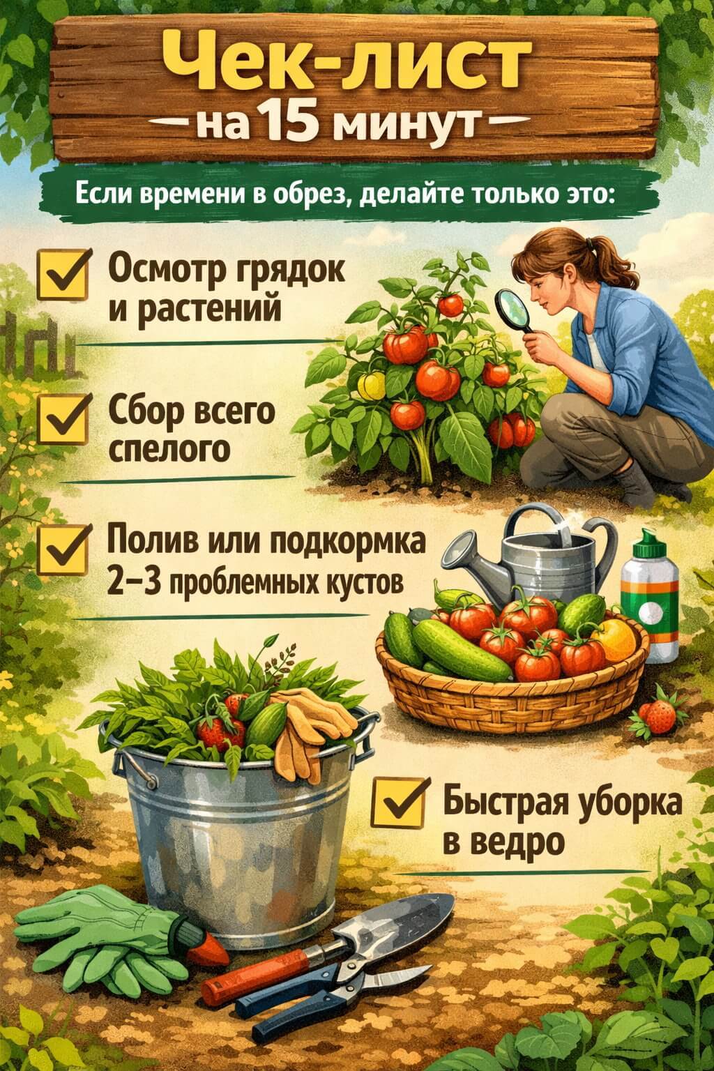 Если времени в обрез, делайте только это