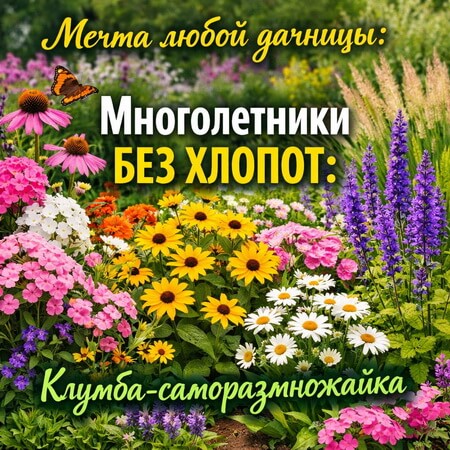 Клумба-саморазмножайка своими руками: как посадить один раз и забыть