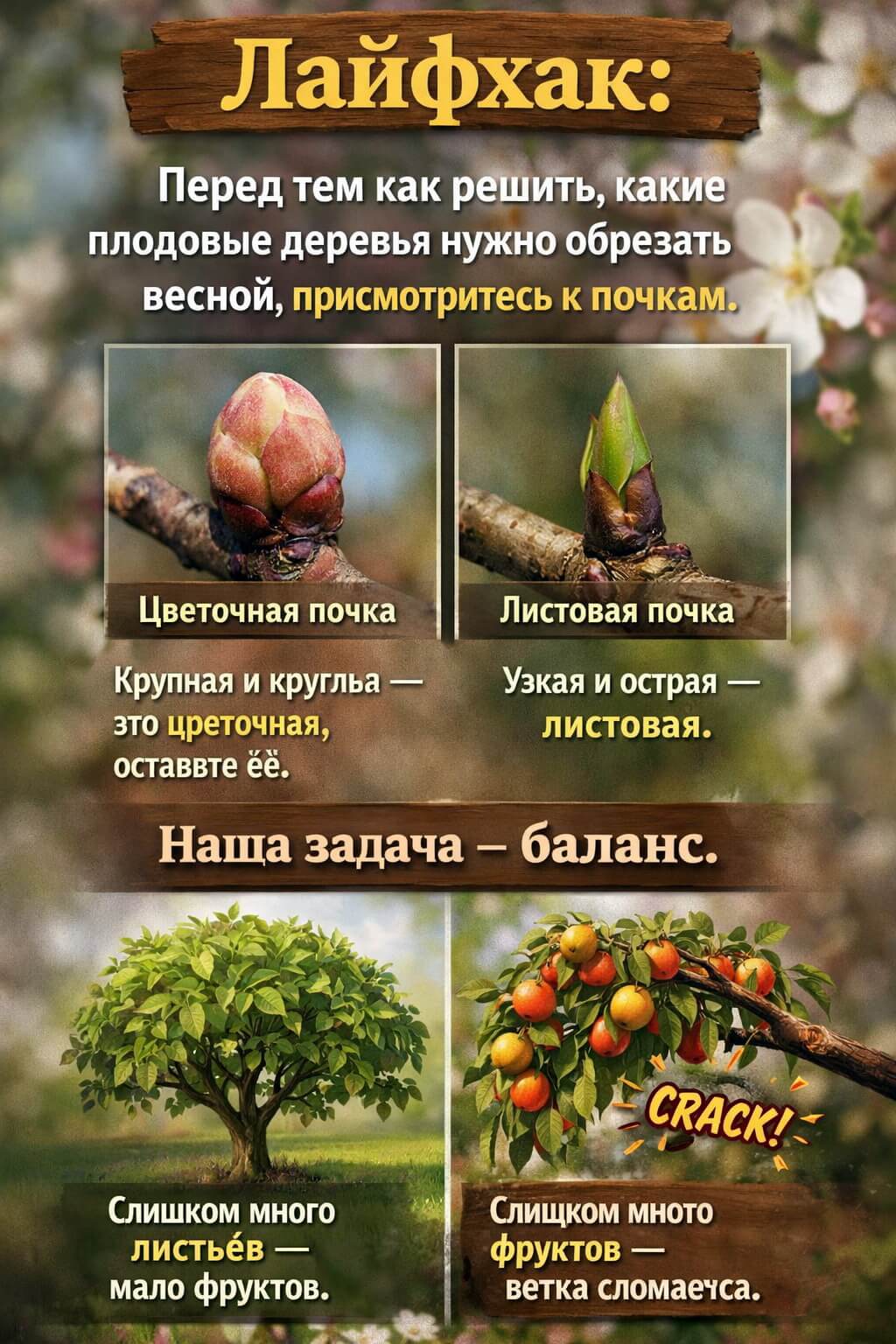 Шпаргалка: обрезка сада