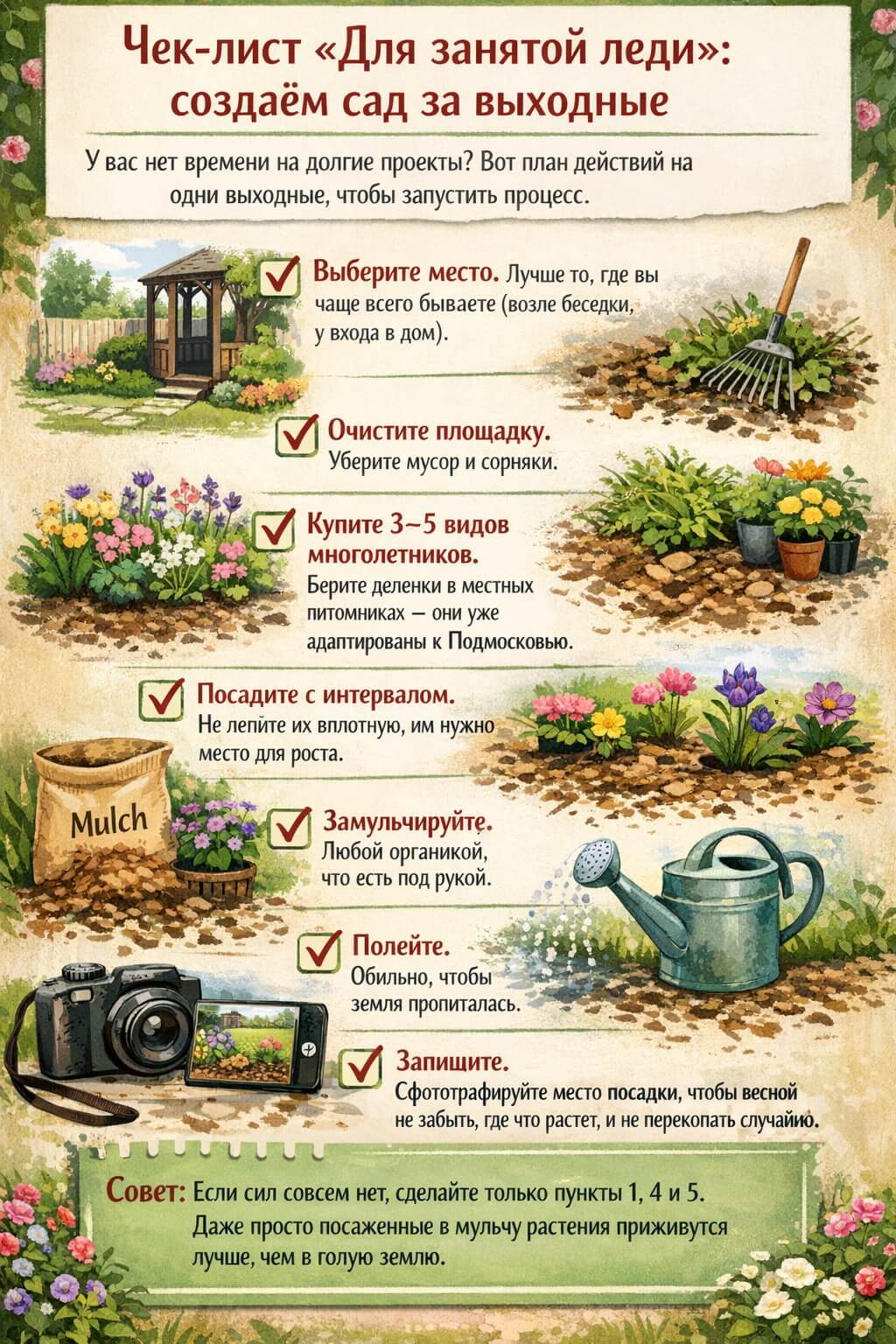Как правильно устроить клумбу-саморазмножайку