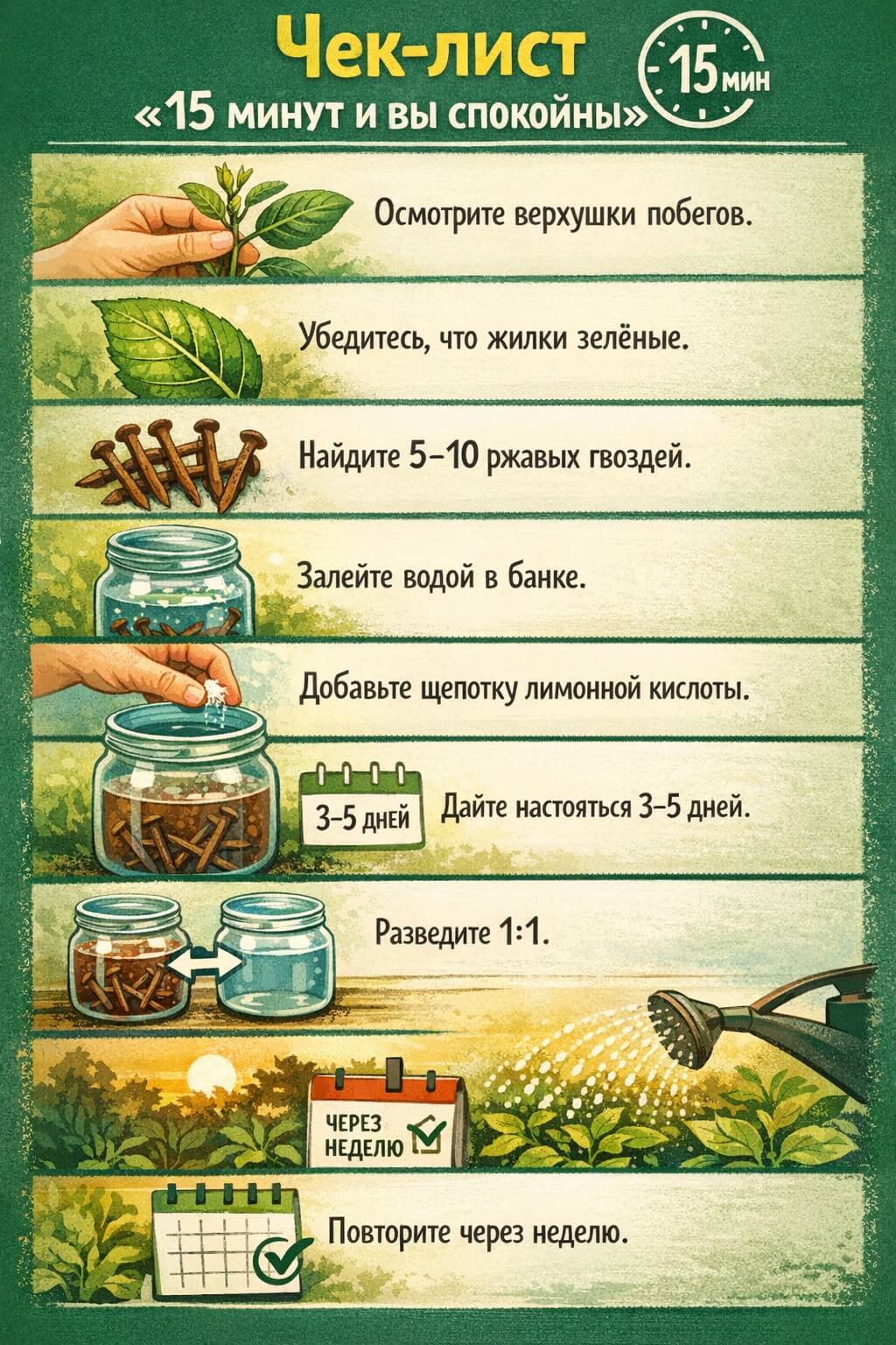 Бюджетный уход за дачей: готовим удобрения из ржавых гвоздей для яблонь и цветов