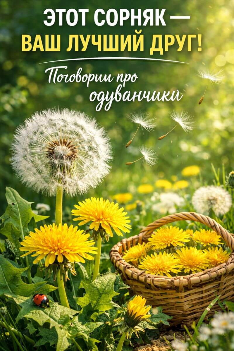 Польза одуванчиков для огорода, компоста и здоровья
