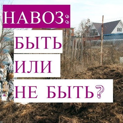 Когда навоз вредит