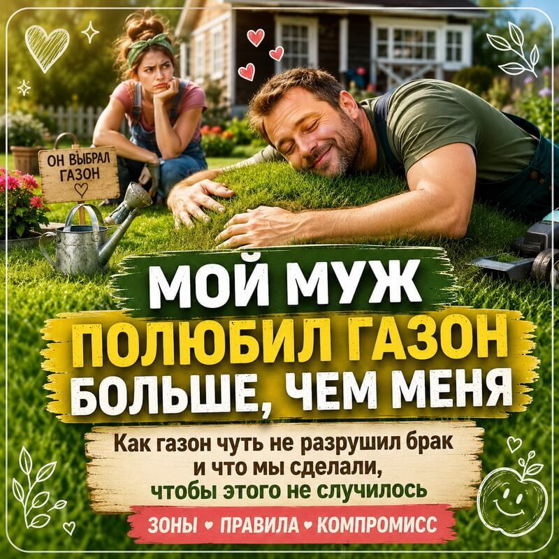 Правила идеального газона (и сохранения семьи) от дачницы