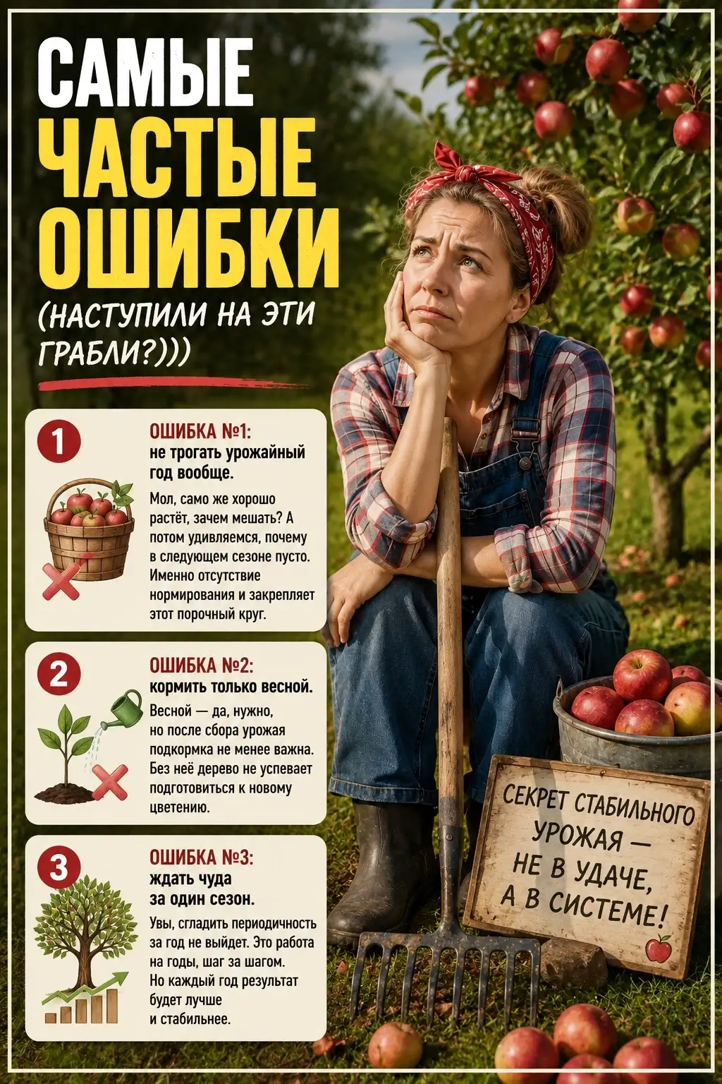 Ошибки обрезки дерева осенью