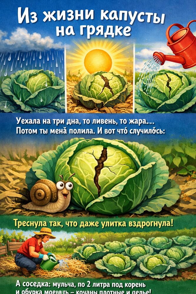 Когда капуста трескается