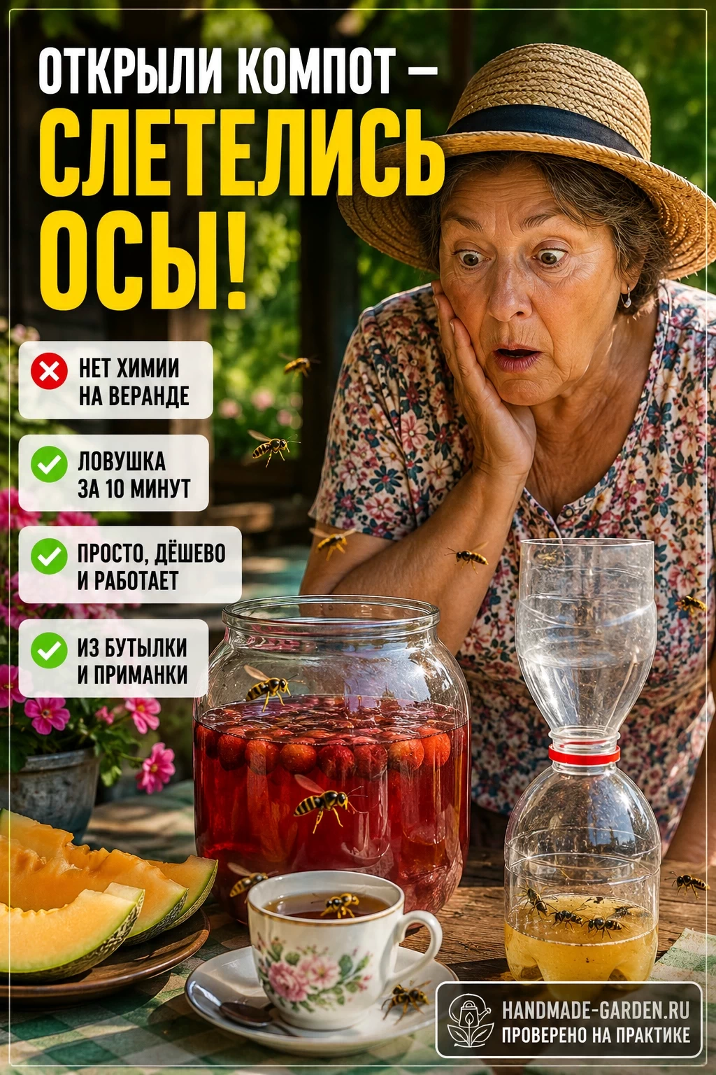 Осы слетелись на компот