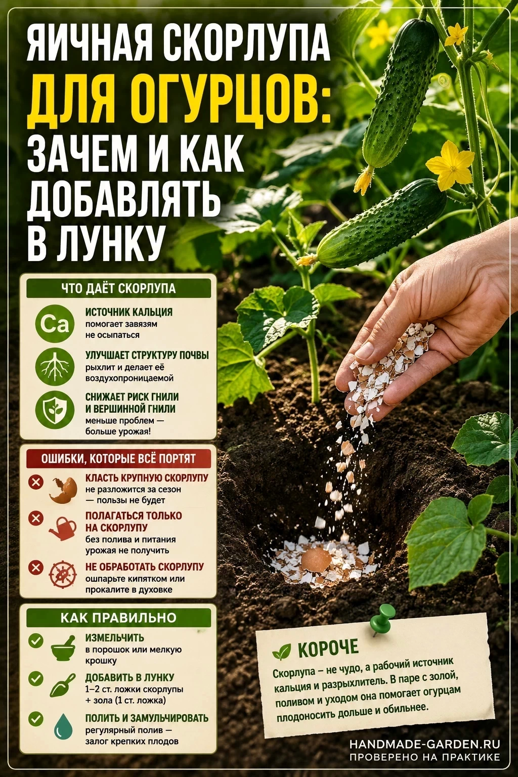 Как использовать скорлупу
