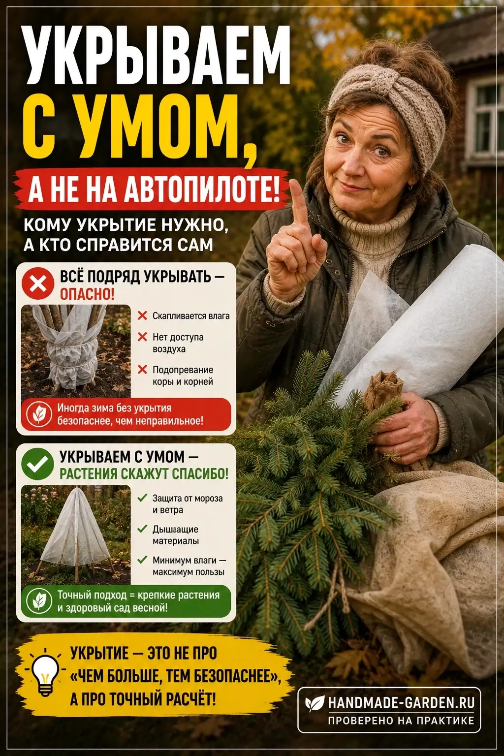 Укрываем сад с умом