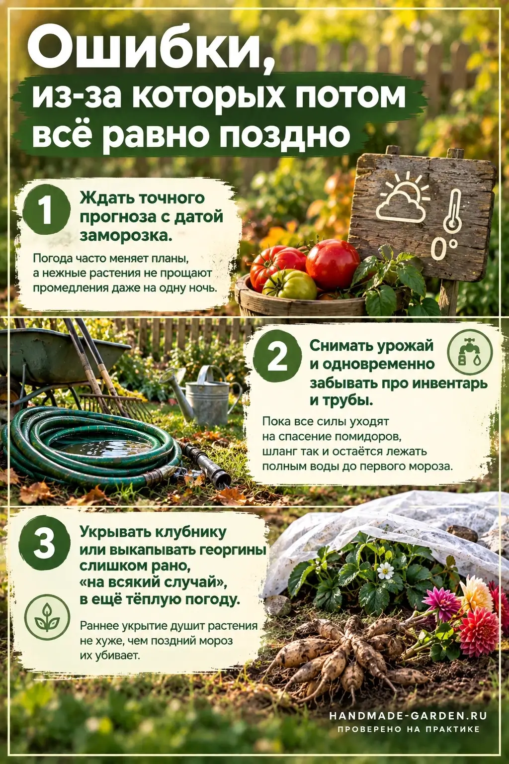 что успеть, пока термометр не ушёл в минус