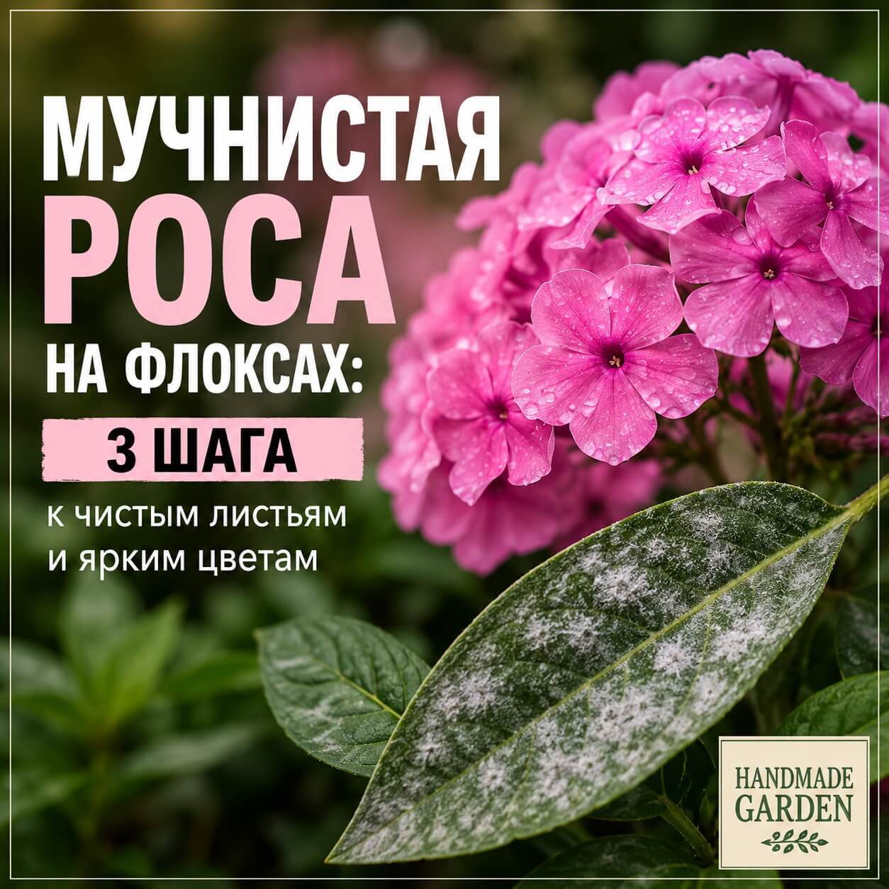 Мучнистая роса на флоксах
