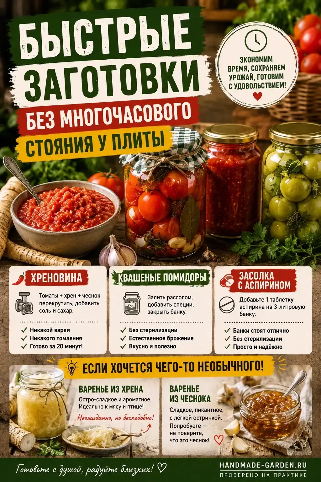 Быстрые заготовки помидор