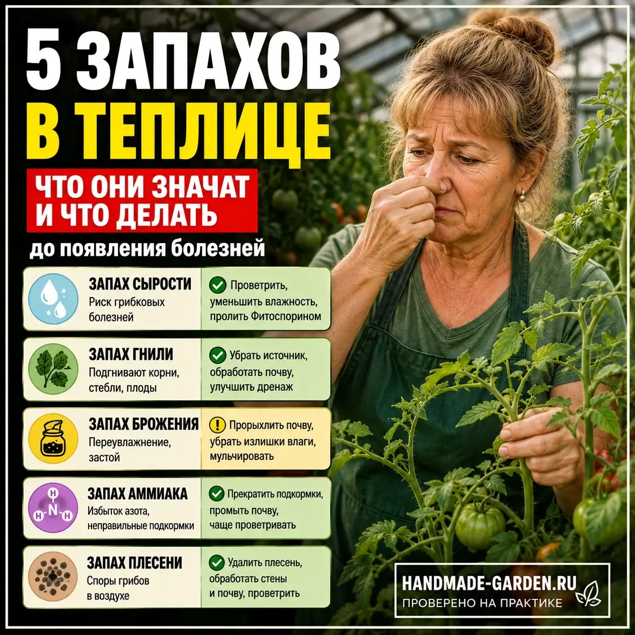 Нос садовода не обманешь: странный запах может означать беду для томатов раньше, чем вы увидите пятна