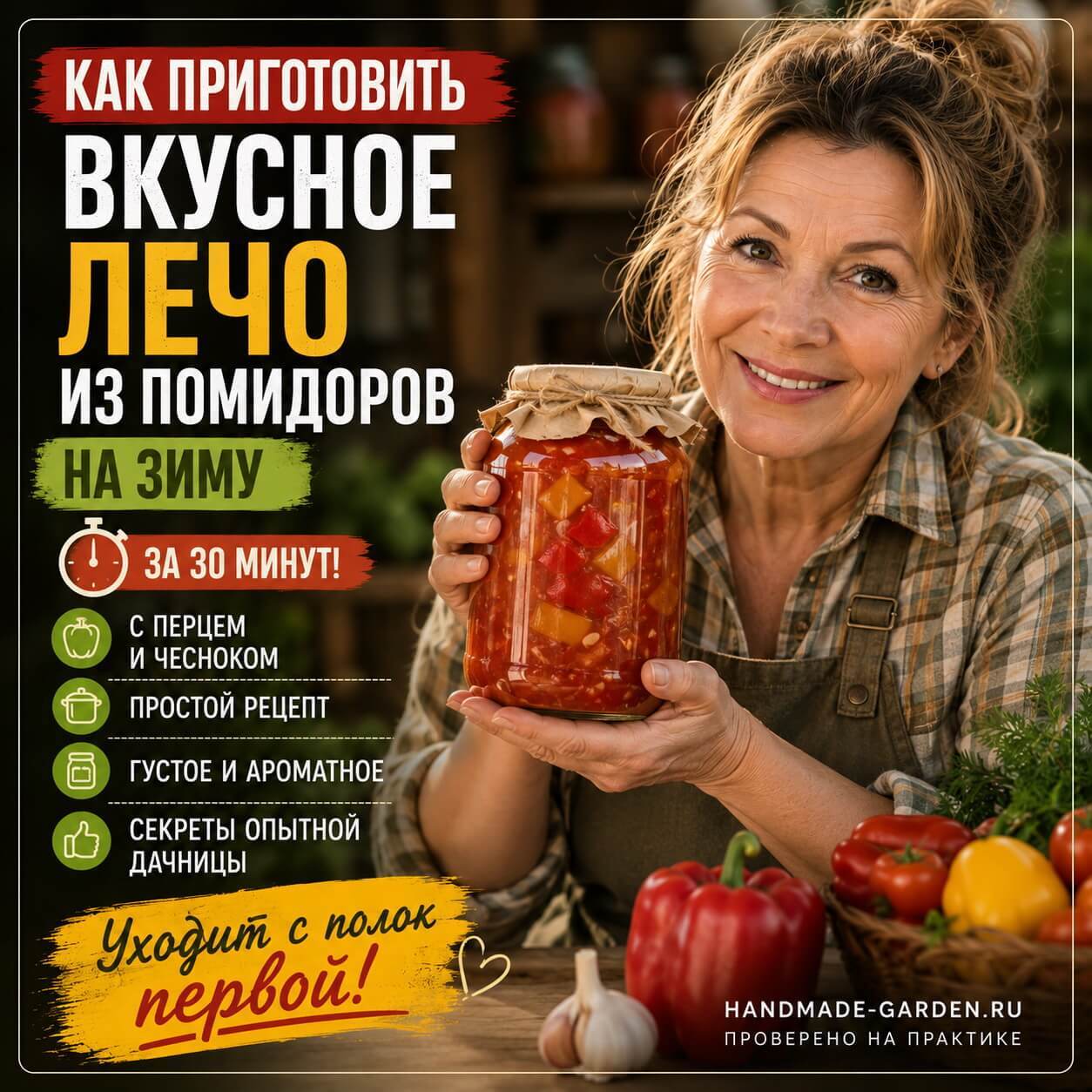 вкусное лечо из помидоров