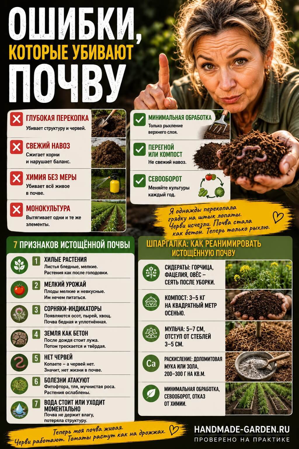 Ошибки, которые убивают почву