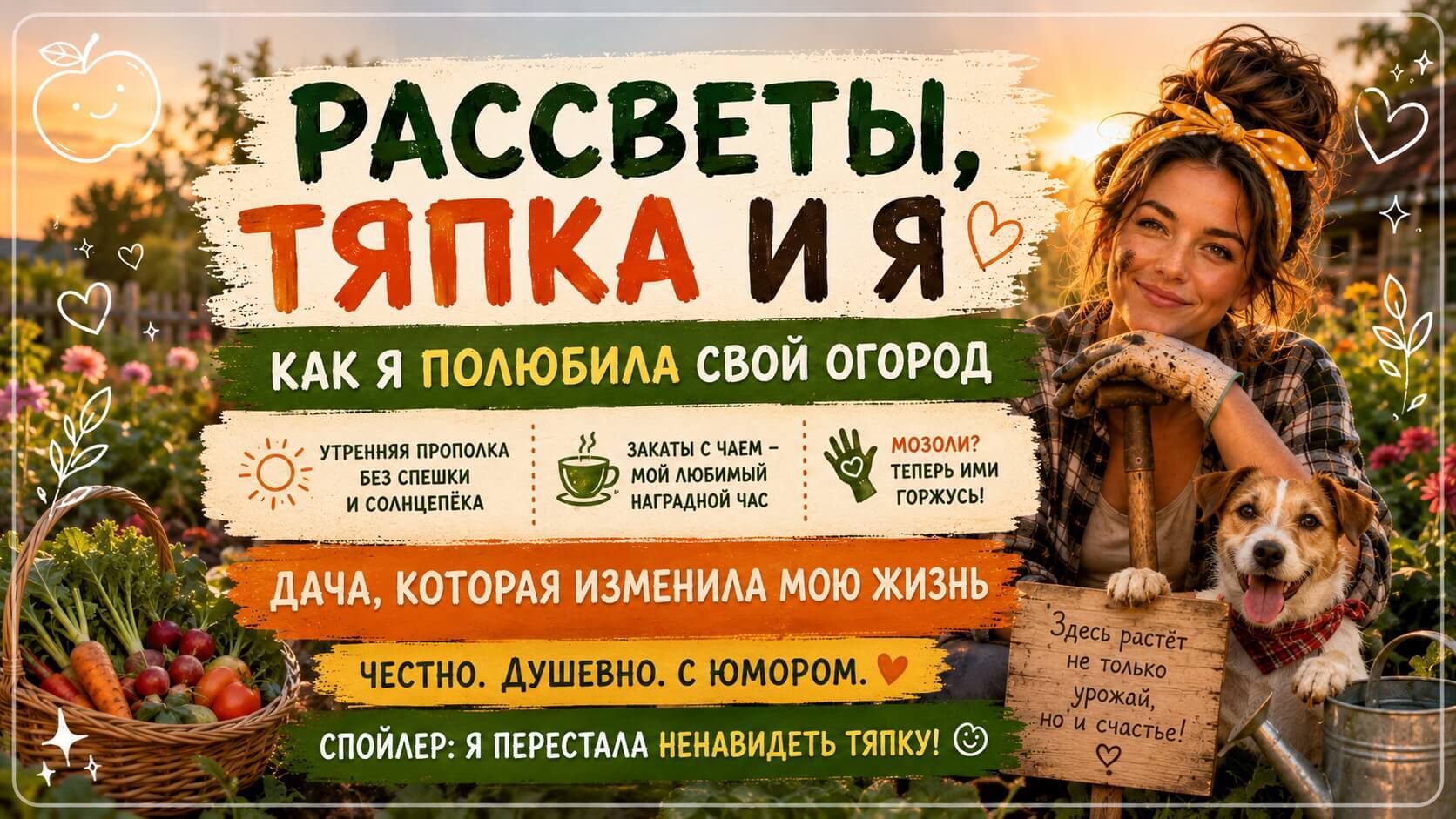 Личный опыт: правильная техника, удобный инструмент, работа по росе. Спина больше не болит.