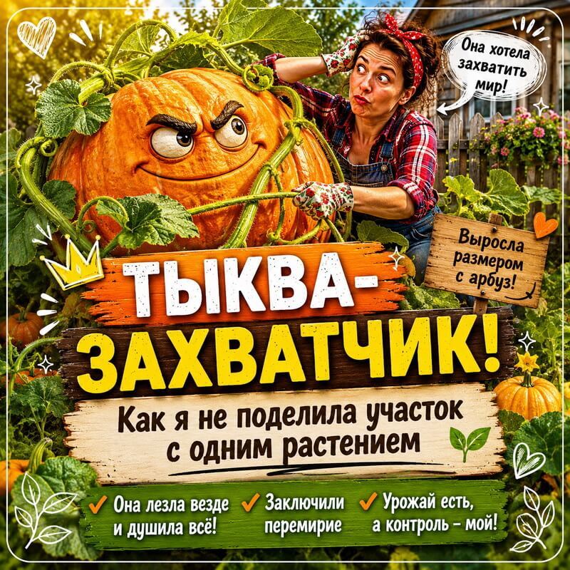 Формирование тыквы: как получить крупные плоды и не дать ей разрастись