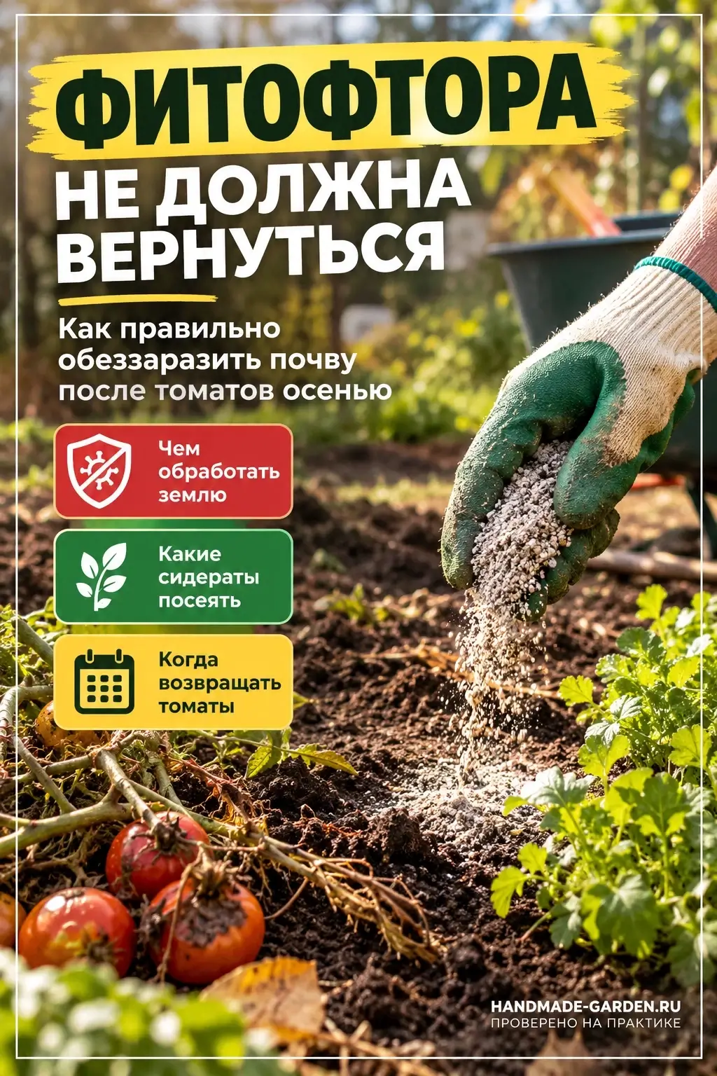 как обеззаразить почву после помидоров