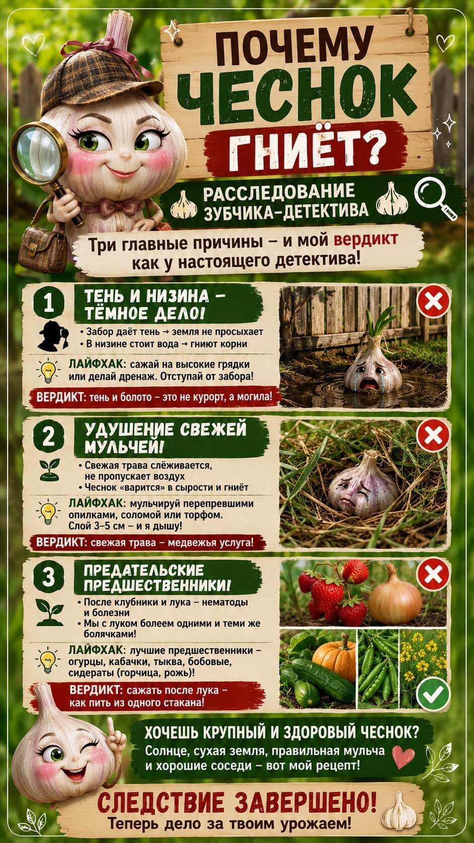 Твой чеснок превратился в кашу?