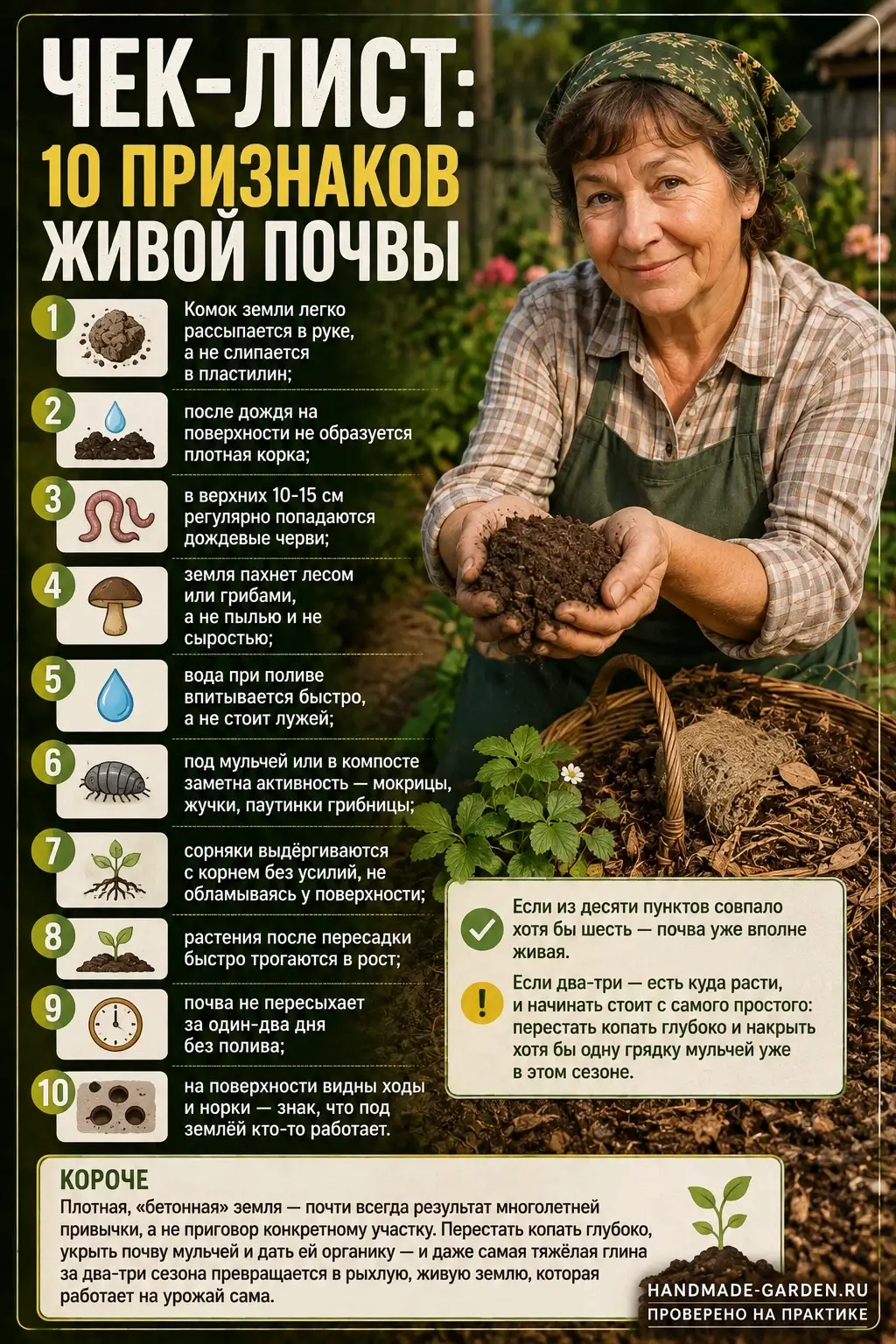 10 признаков живой почвы