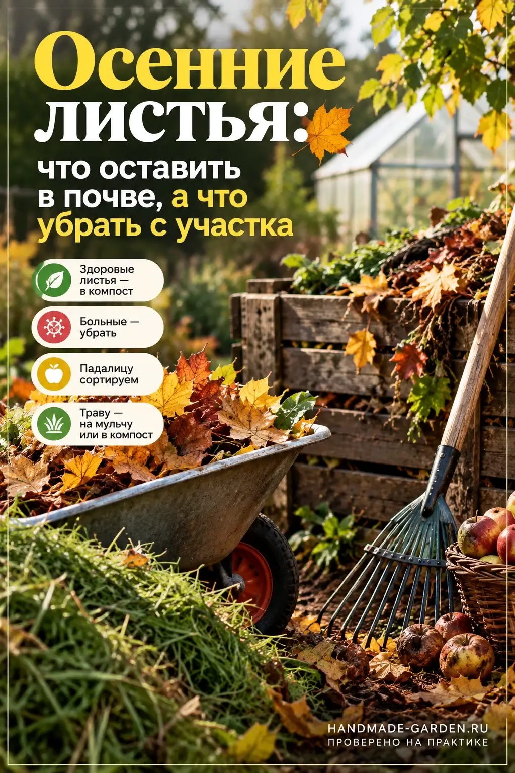 голая земля осенью &mdash; не признак хорошего ухода