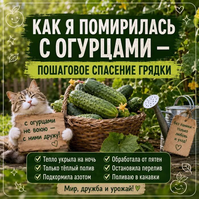 огуречная грядка стала желтеть — что мы сделали не так