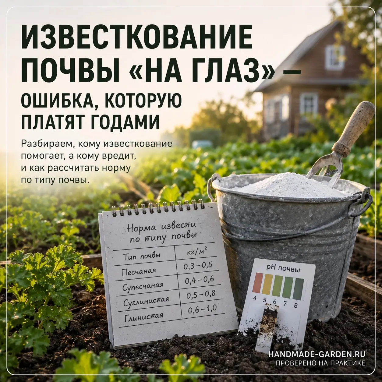 Известкование почвы &laquo;на глаз&raquo;: ошибка, которую платят годами