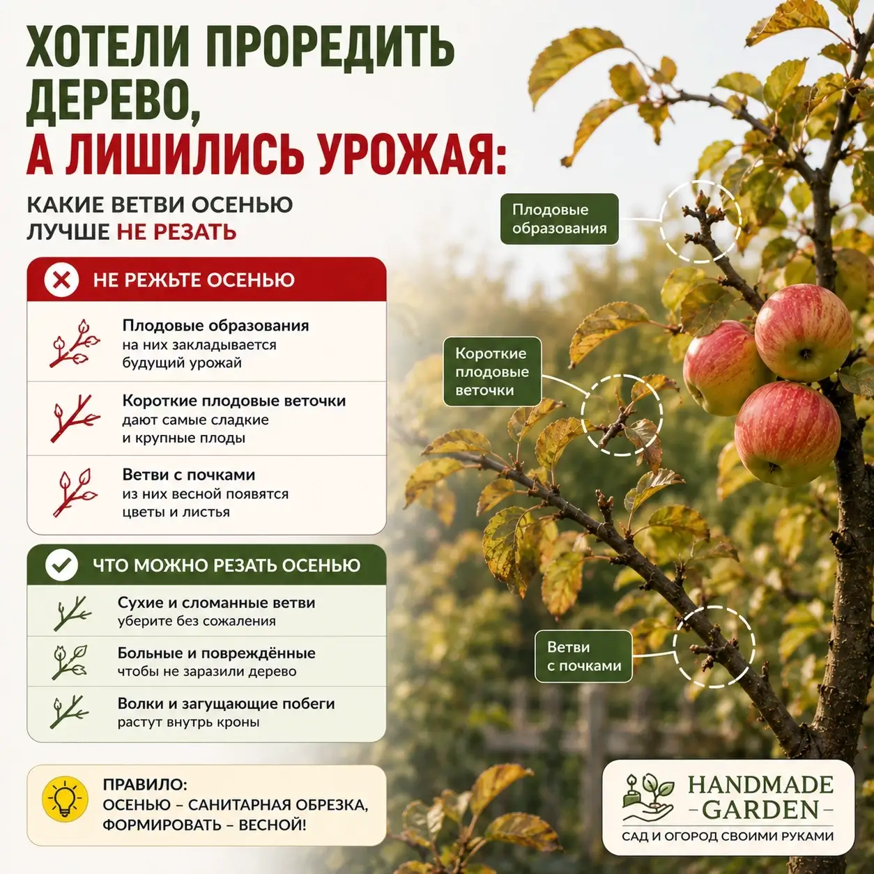 Ошибки обрезки осенью