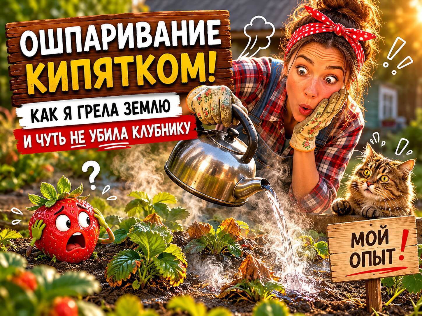 Ошпаривание кипятком: как я грела землю и что из этого вышло