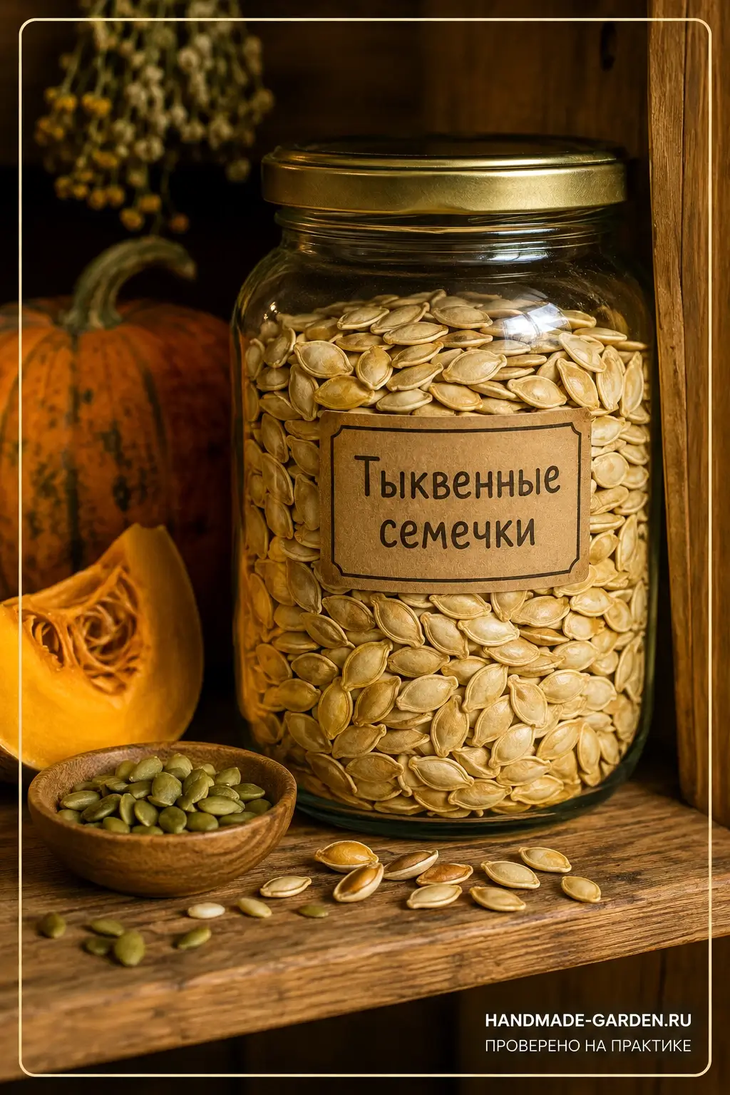 Храним тыквенные семечки