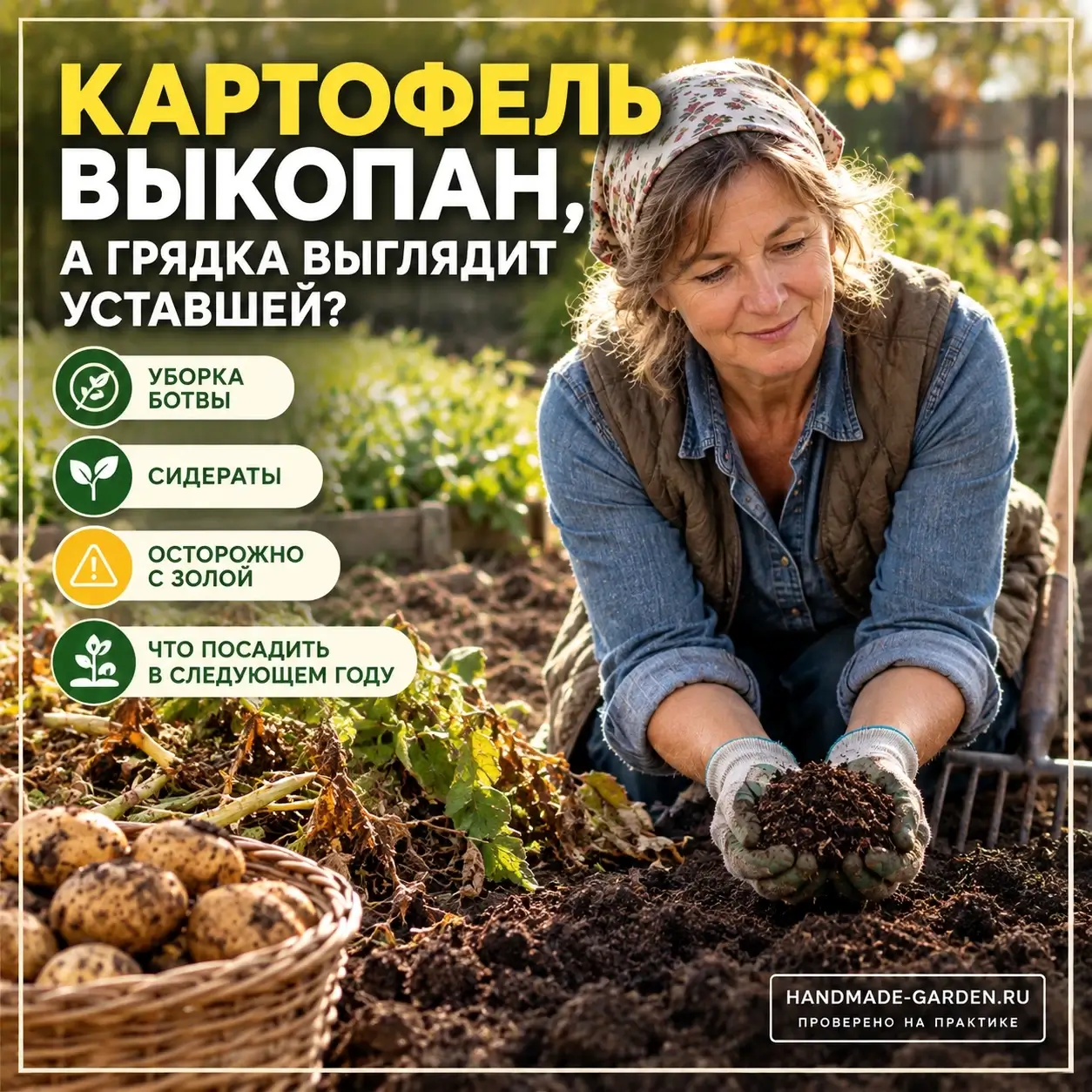 Грядка после томатов не должна ждать весны голой