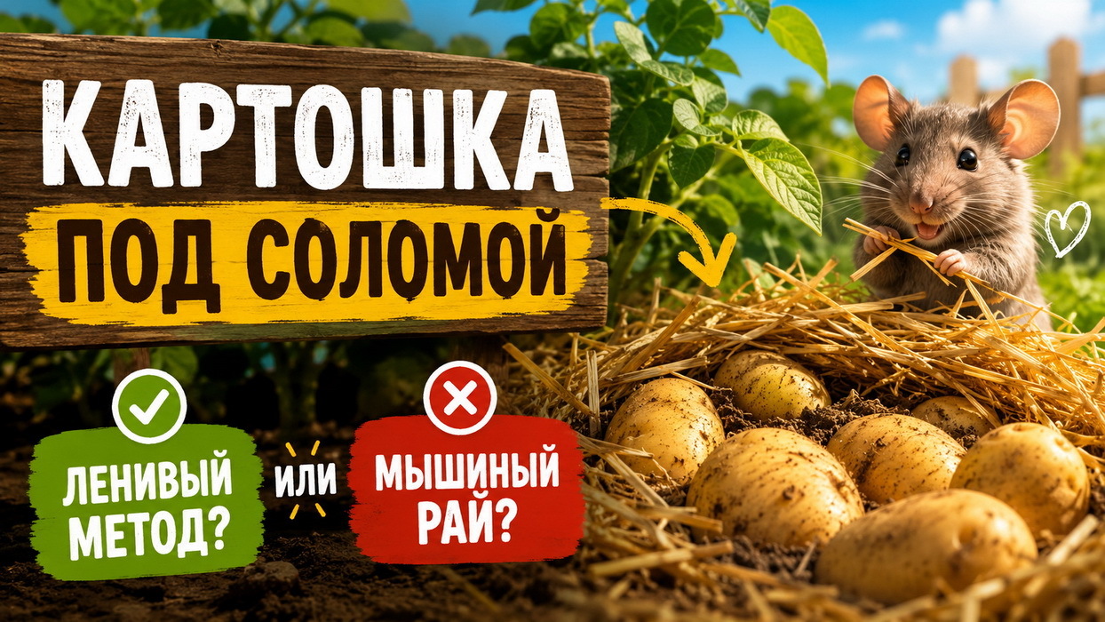 Картошка под соломой: ленивый метод или мышиный рай?