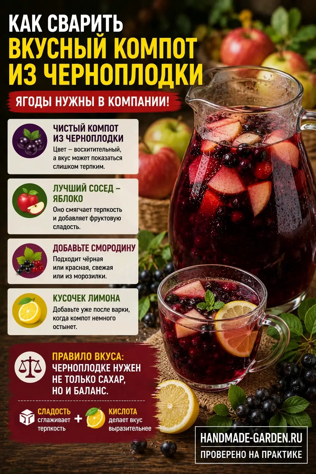 компот из черноплодки