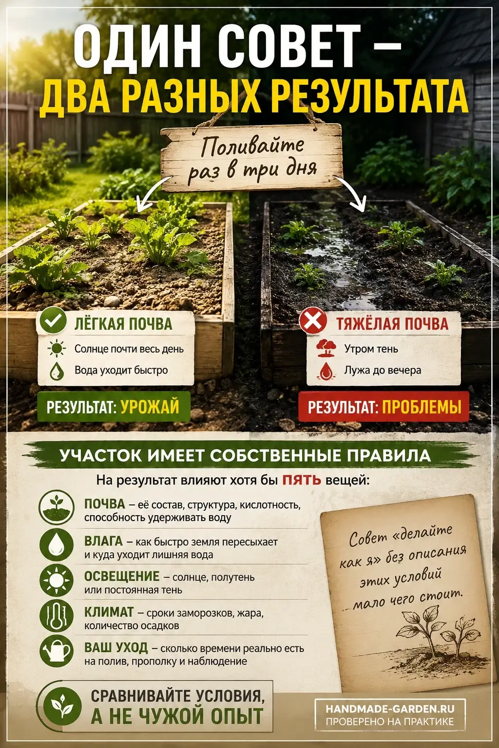 каждый совет может выглядеть разумно. Проблема возникает если применить сразу несколько рекомендаций