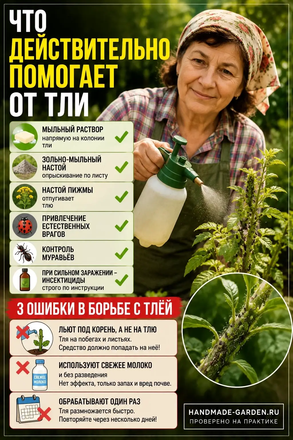 Что действительно помогает от тли