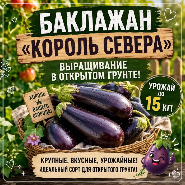 Баклажан &laquo;Король Севера&raquo; F1