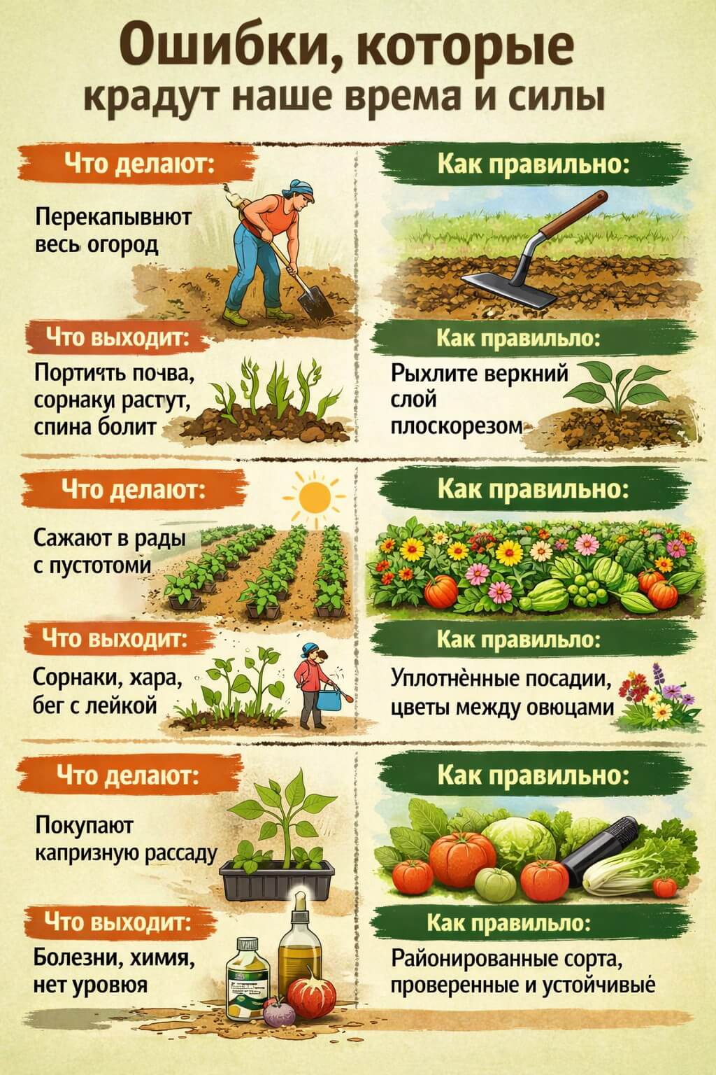 Ошибки, которые крадут наше время и силы
