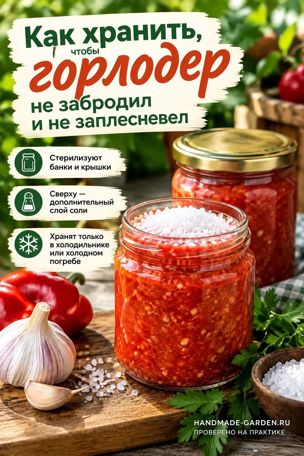 Как хранить, чтобы горлодер не забродил и не заплесневел