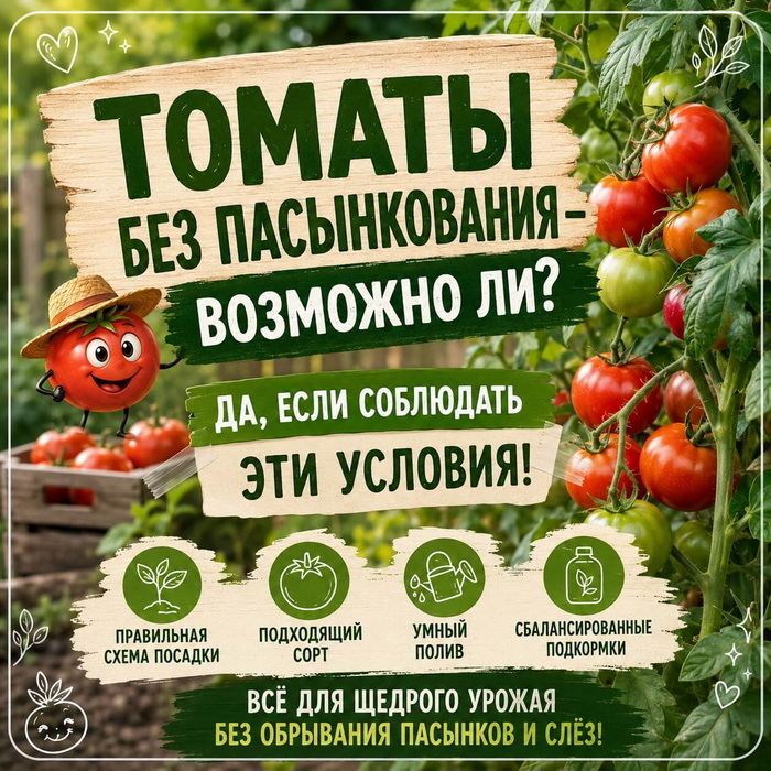 Томаты без пасынкования