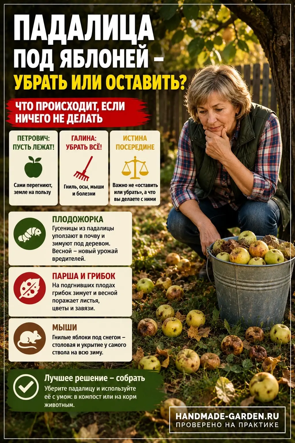 Падалица под яблоней