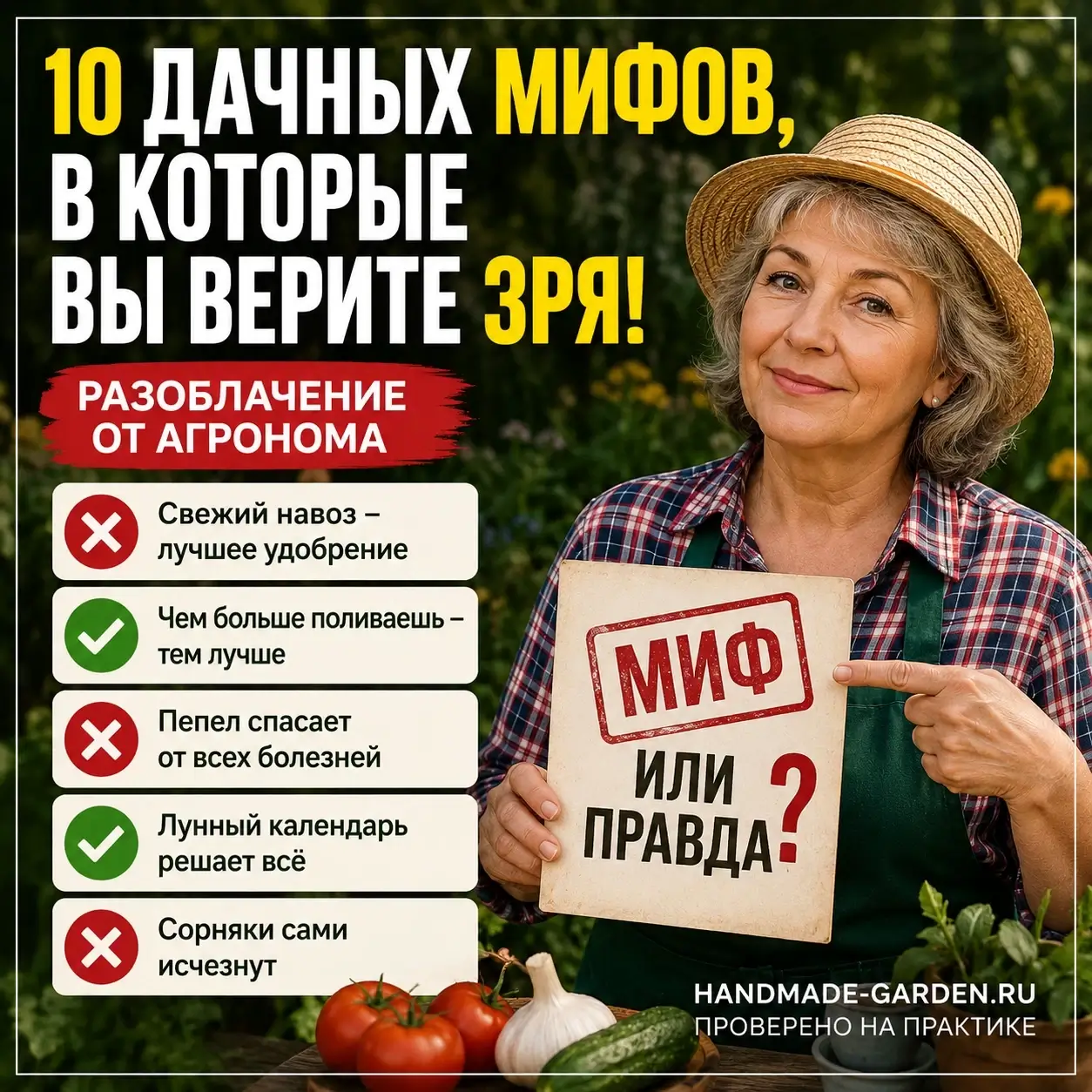 10 дачных мифов, в которые вы верите зря: разоблачение от практикующего агронома