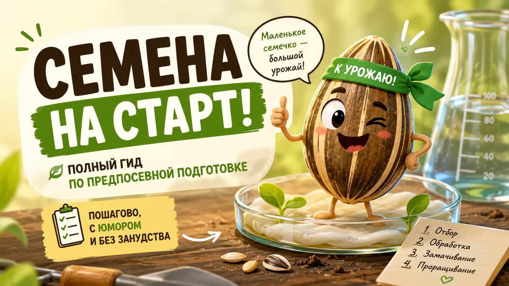 Замачивание семян перед посадкой - мои проверенные способы и личные ошибки.