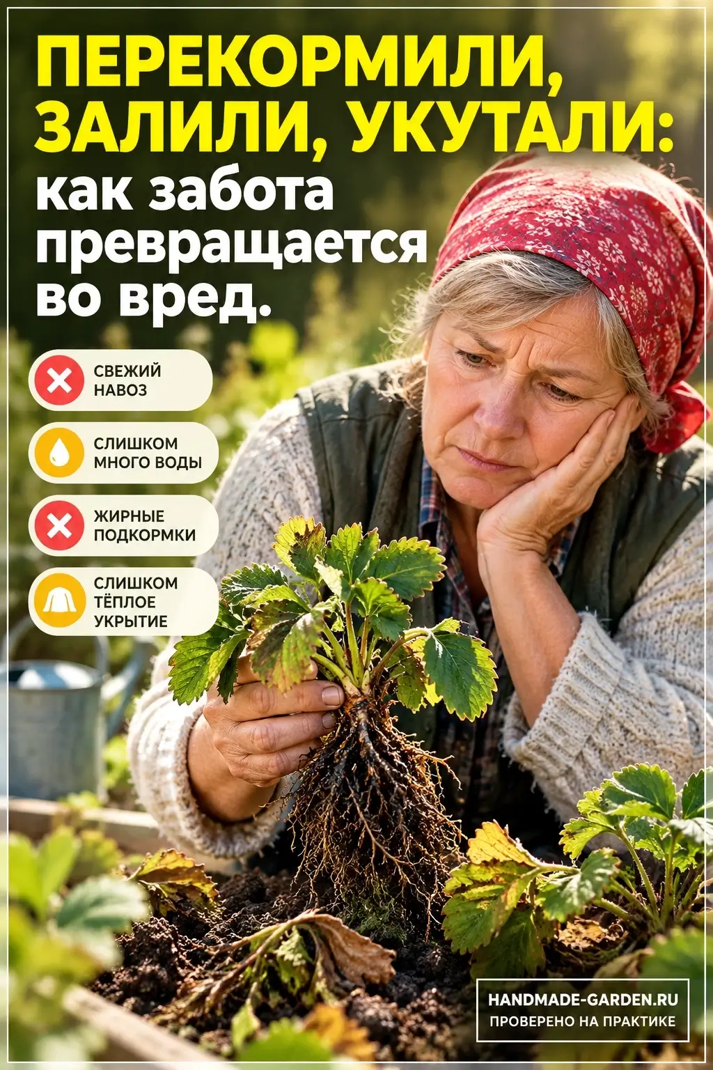Свежая органика в избытке подрывает у растений сопротивляемость болезням