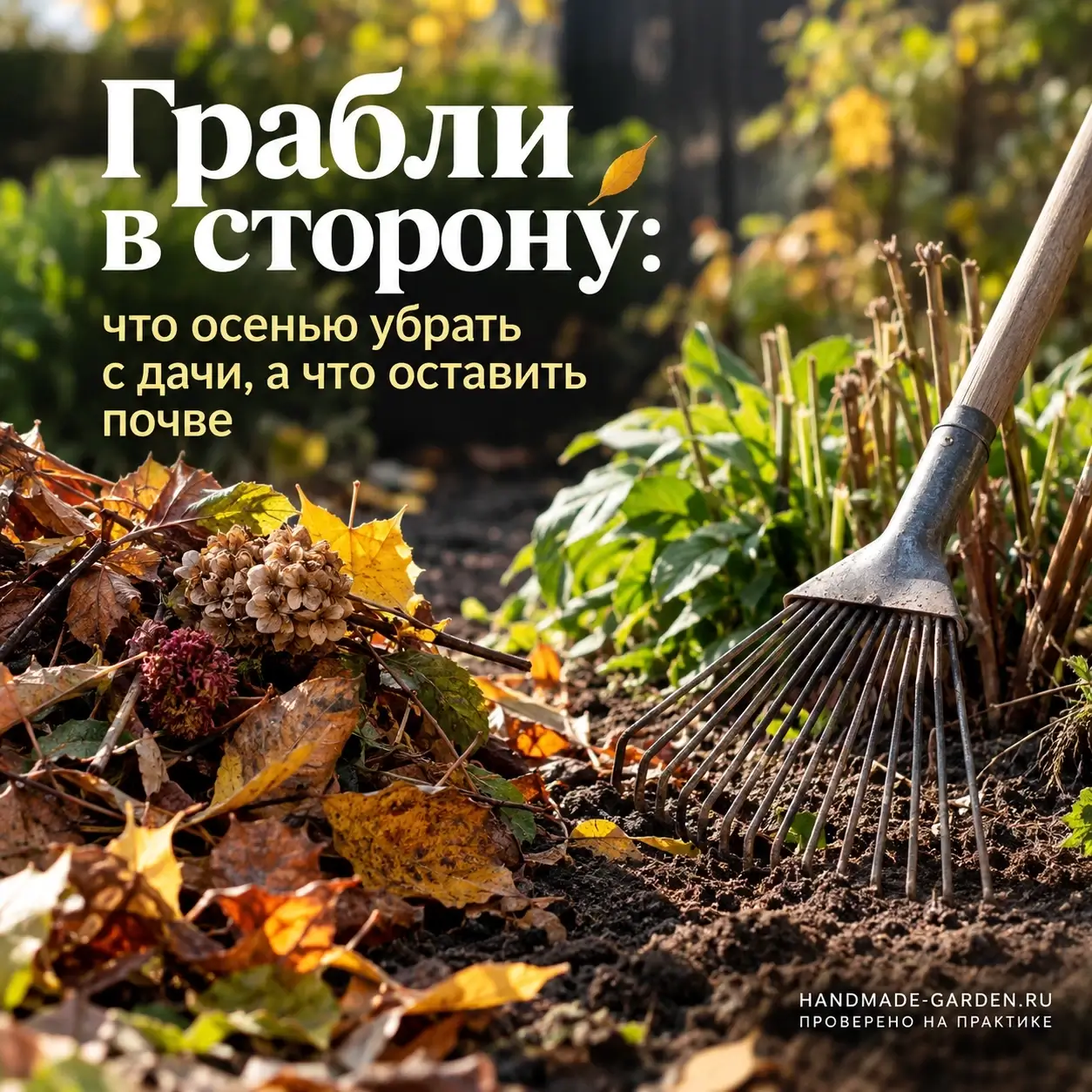 Что делать с растительными остатками осенью