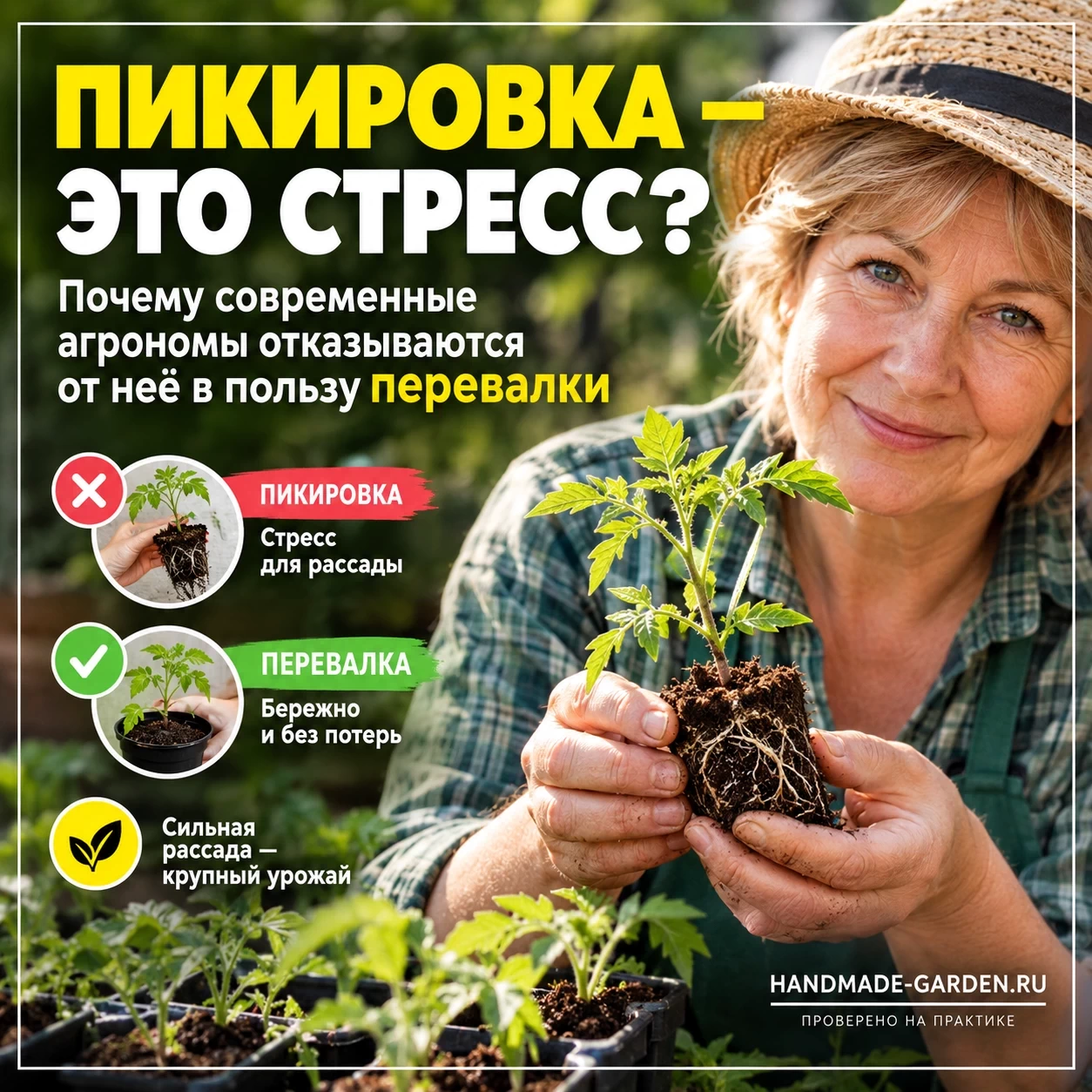 Пикировка - это стресс? Почему современные агрономы отказываются от неё в пользу перевалки